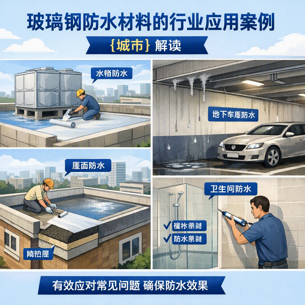玻璃钢防水材料的行业应用案例,济宁解读
